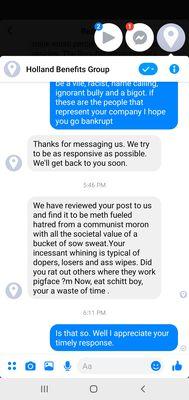 I complained about Mike Coon to the admins and got this response. It seems to me that he is the owner of the Holland Ohio franchise.