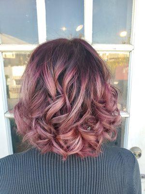 More punky pink balayage/ombre!