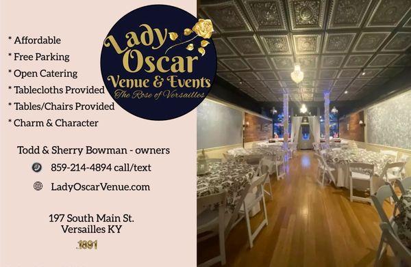 Lady Oscar Venue & Events