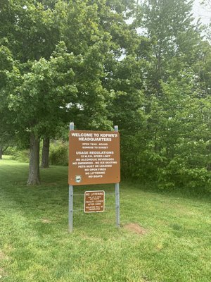 Welcome sign