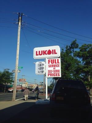 This gas station is now a Lukoil overnight.