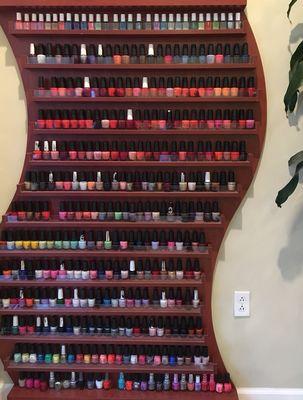 Nail polish wall