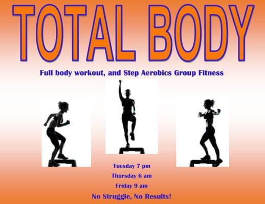 Step Aerobics, Cardio, Strength Training