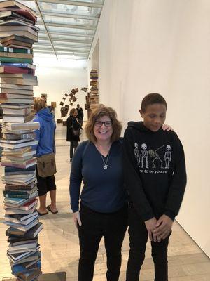 Justice and I on a field trip at LACMA