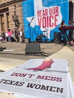 Posters for the Austin march