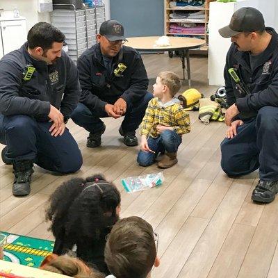 A visit from the fire department.