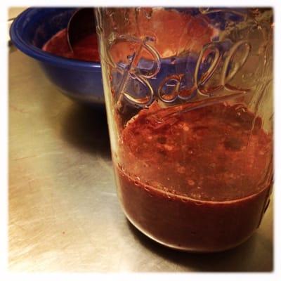 #yummo! sweet cherry plum juice ready to be #reduced into #jam- that what make our jam so #deeelish! reduction!