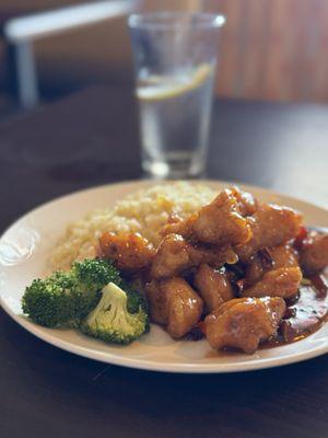 Orange Chicken Lunch Special with Egg Fried Rice