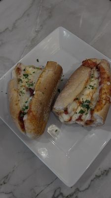 Chicken cutlet parm hero