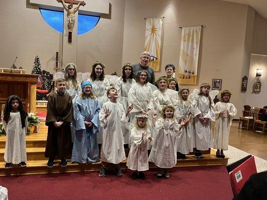 2021 Christmas Eve mass and nativity scene play