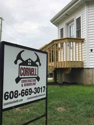 This was a complete 3 season porch replacement with partial basement. The porch was considered to be part of the Historical Homes in Oregon,