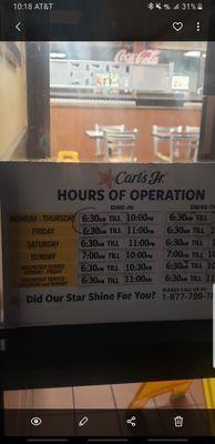 BEWARE - employees try to close early on weekends!