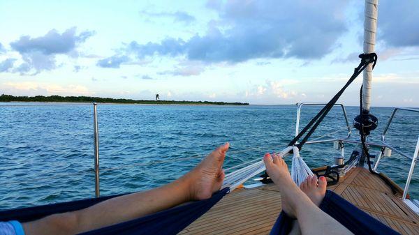 Relaxing off Boca Grande Key