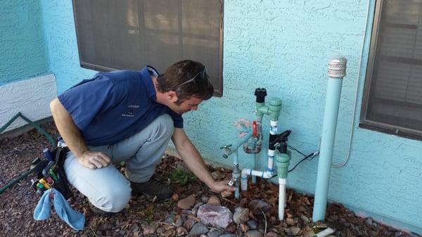 An Inspecting your watering system is included in our compressive report.