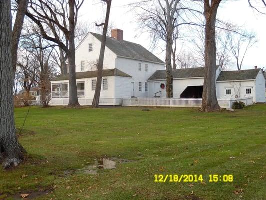 This is a side view of The King House Museum in Suffield,CT.