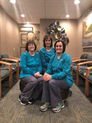 Our administrative team, Maryann (left), Sherri (middle), Michelle (right)