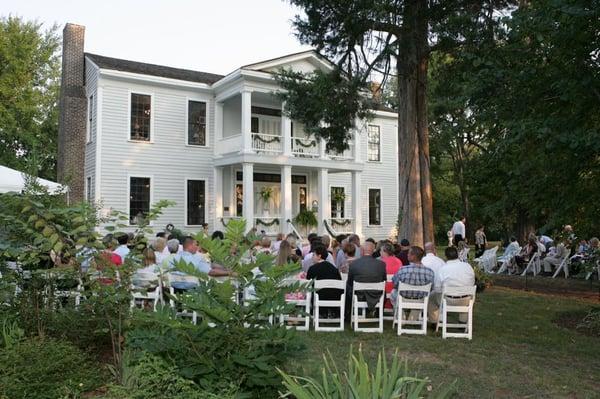 Waiting for the Bride, at the wedding venue of the Dewberry Plantation.
Weddings and receptions in a Historical setting.