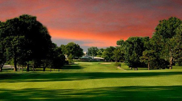 A gorgeous sunset over Topeka Country Club.