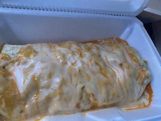 Burrito Super-Especial. Steak. Really good.