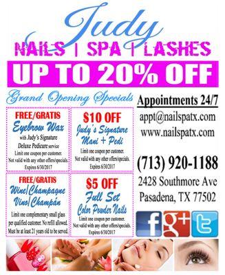 Grand Opening Specials