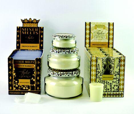 French Market Scented Candles by Tyler Candle Company at Seasons By Rosalba in Laredo, Texas