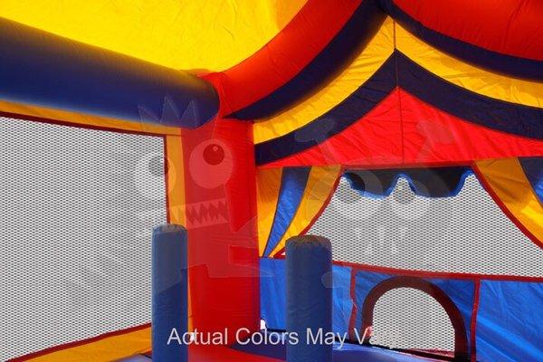 The inside of the carnival combo bounce