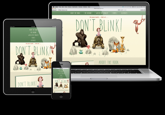 Don't Blink Book Website Design