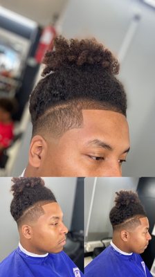 Low fade bun