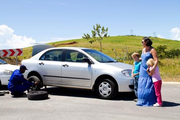 flat tire assistance in goshen, in