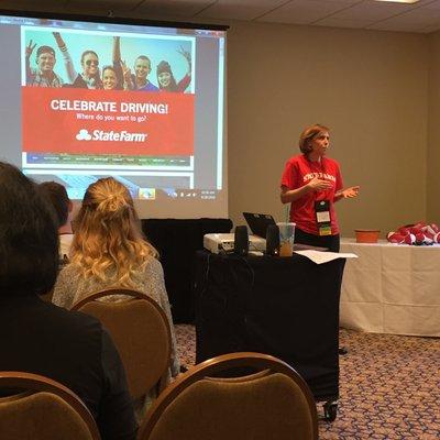 Jen speaking at the National SADD Conference