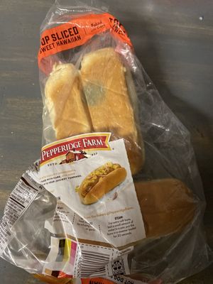 Original bag moldy bread