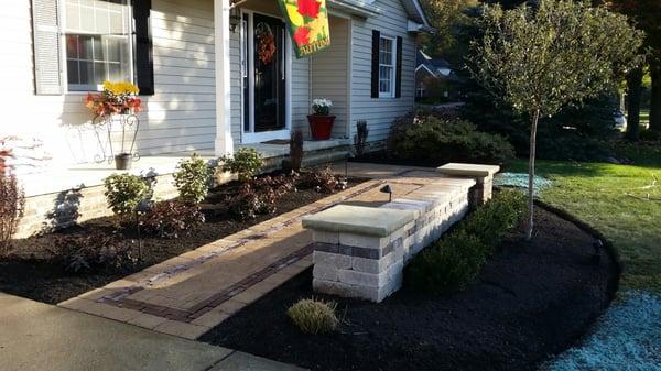 A beautifully installed front entranceway