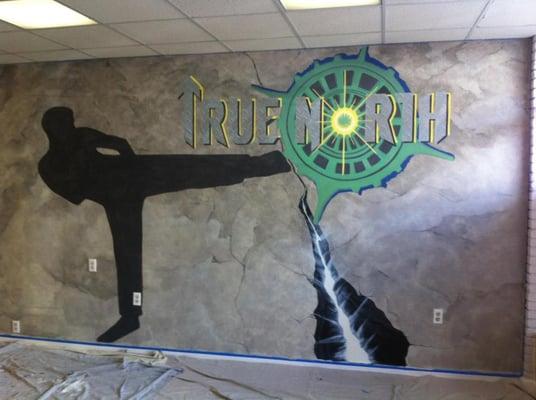 mural by Artworks by Marcine for our dojo True North Martial Arts