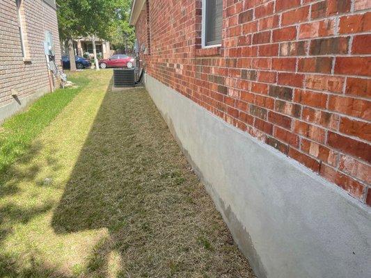 House siding cut...