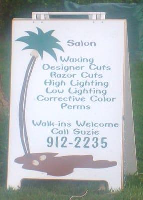 Waxing, Razor cuts, High Lighting, Low Lighting, Corrective color, Perms, Facials and Massage