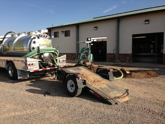 #septic job in Casa Grande at local dairy.