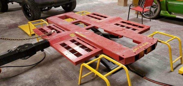 Top of the line frame machine to align your vehicle frame