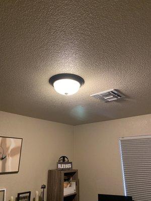 Existing bedroom light