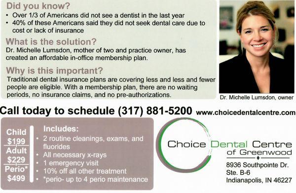 Choice Dental Wellness Plan