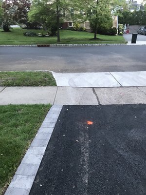 Thanks for ruining my brand new driveway guys...