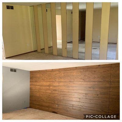 Interior wall transformation!