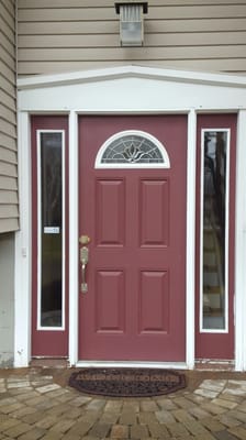 Before picture of door install in Pleasant Valley