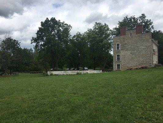 The medicinal herb garden (within the white fence) is also beautiful.