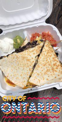 7-10-19 beans and cheese quesadilla