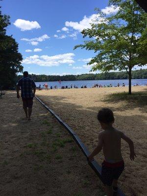 View from playground toward lake