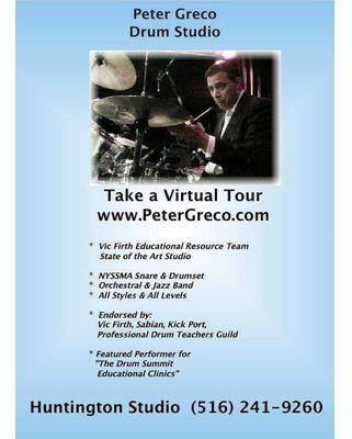 Peter Greco Drum Lessons...
 Offerings and Associations