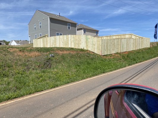 6' Pressure Treated Pine " Dog Ear " Privacy Fencing