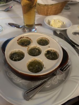 Escargot in Ceramic Dish