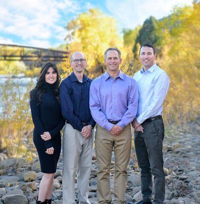 Four Corners Eye Clinic Group Photo of 4 Doctors