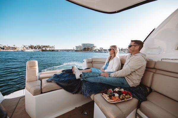 Private Yacht Charter in Newport Beach date night